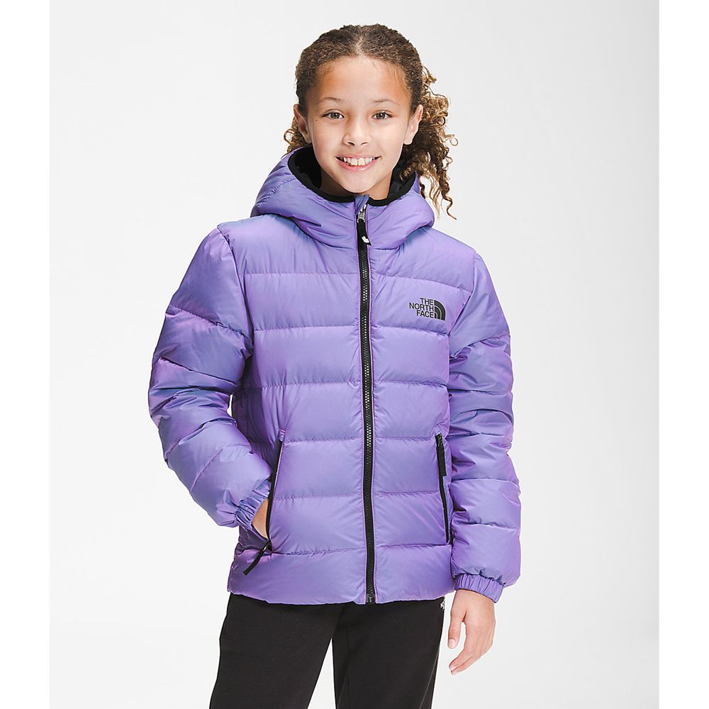 The North Face Jackets Girls Australia - The North Face Printed Hyalite Purple (DBO-721359)